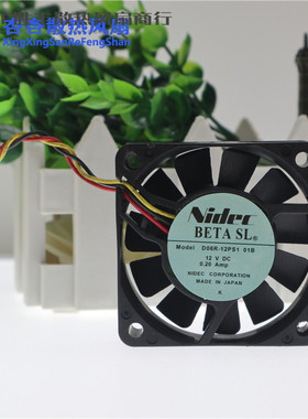 电产 NIDEC D06R-12PS1 01B 12V 0.20A 6015 6cm 电源 机箱风扇