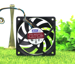 AVC 7015 液压轴承CPU风扇 DE07015R12U 0.70A 4线pwm温控