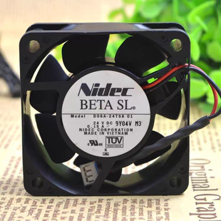 原装 25MM变频器风扇 D06A 0.15A 24VDC 24TS8 日本Nidec