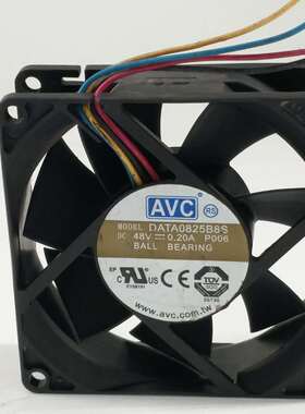 台湾AVC DATA0825B8S 8025 48v 0.2A 8CM PWM温控中兴设备风扇