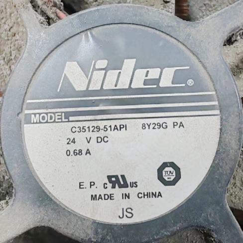 全新 NIDEC C35129-51API DC24V 0.68A 12CM变频器散热风扇12038