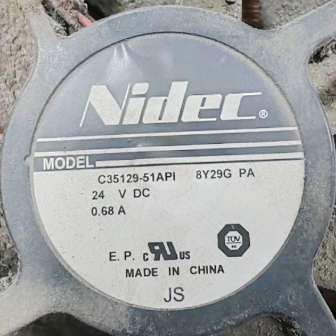 全新 NIDEC C35129-51API DC24V 0.68A 12CM变频器散热风扇12038