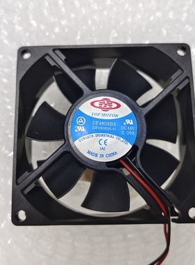 正久TOP MOTOR DF4808BA 48V 8CM 8025 48V 0.09A 变频器风扇