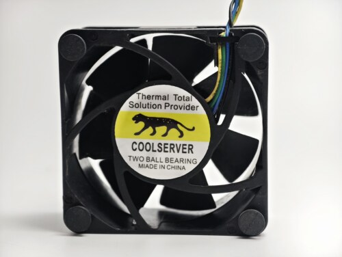 原装6025BVH-M1E金钱豹6cm6025 12V 0.55a 4线PWM温控CPU散热风扇