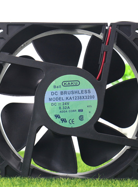 卡固 KA1238X3200 DC24 0.32A 12038 2线 7叶大风量风扇