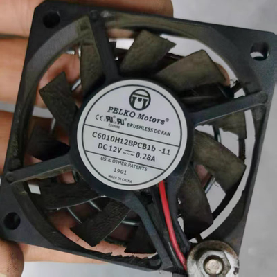 全新派尔可 C6010H12BPCB1b-11 6厘米 6010 12V 0.28A 变频器风扇