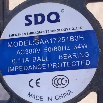 全新原装SDQ SAA17251B3H 380V 17251 34W 机柜轴流散热风扇