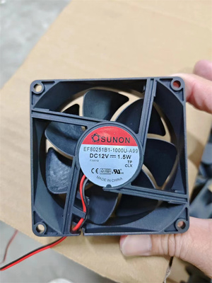 全新SUNON风机8025 12V  EF80251B1-1000U-A99  静音散热风扇1.5W