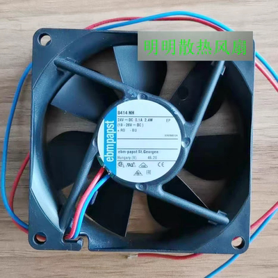 全新德国 8414NH 8025 24V 2.4W 0.1A 静音变频器散热风扇