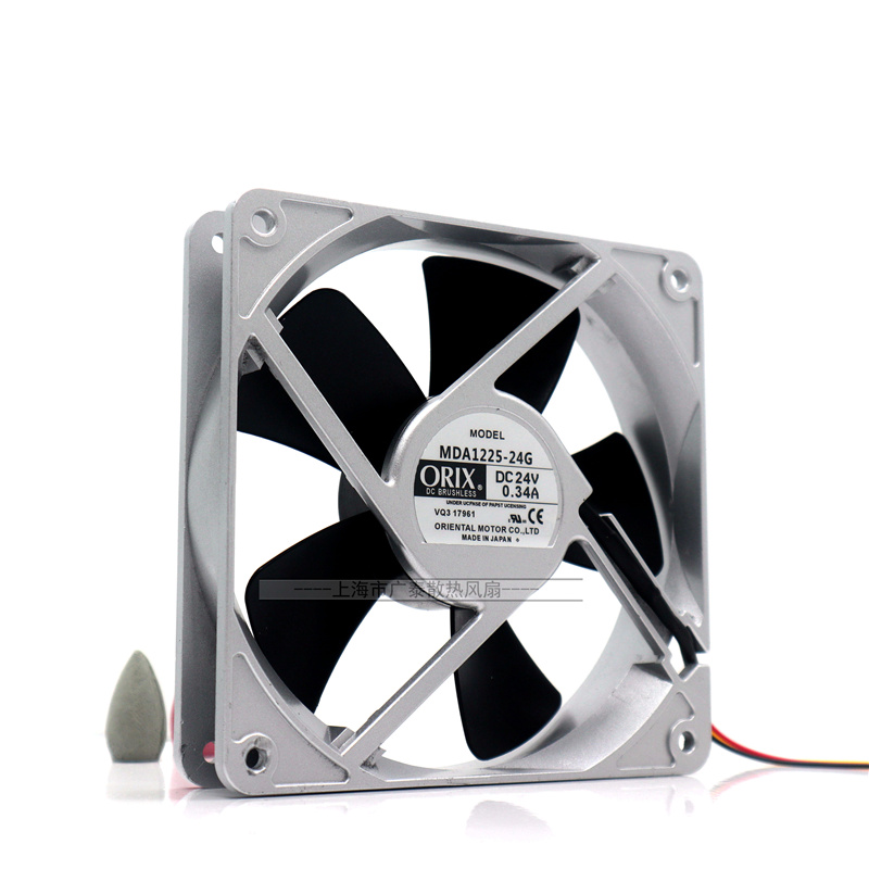 全新现货 MDA1225-24G 24V 0.34A 12025 ORIX进口风扇120*120*25