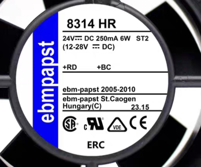 全新 ebmpapst 8314HR H HL HU U HP 8CM 8032 24V 变频器 风扇