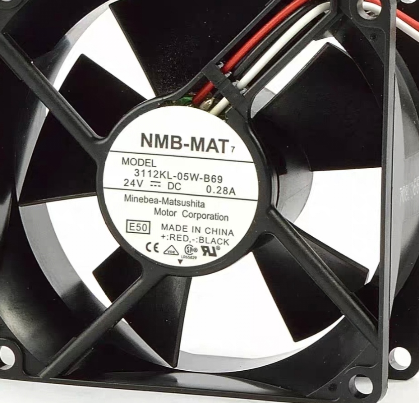 3112KL-05W-B69/B60原装NMB-MAT 24V0.28A静音镗床变频器散热风扇