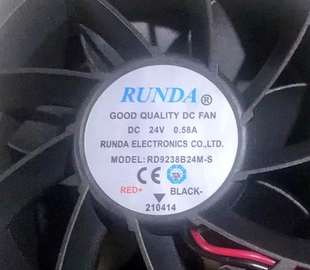 全新RUNDA RD9238B24M-S 24V 0.58A 9cm电焊机降温变频器散热风扇