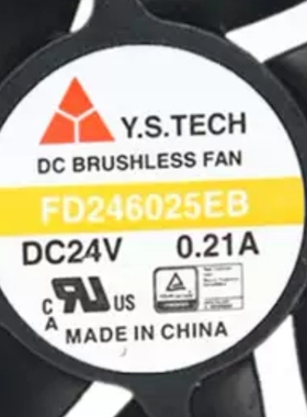 Y.S.TECH元山 FD246025EB 6CM 6025 24V 0.21A 工控机 变频器风扇