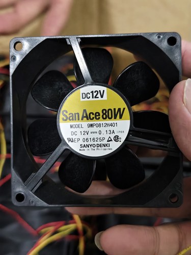 9WP0812G401 三洋12V 0.38A 8025 80*80*25mm8cm厘米IP68防水风扇
