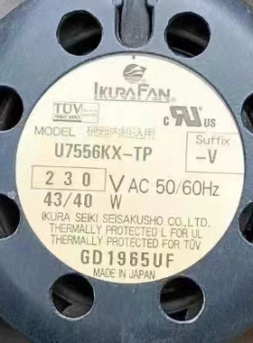U2750M-TP 2750MTP-15 UT276D-TP U7556KX-TP U626DG-TP 220V风扇