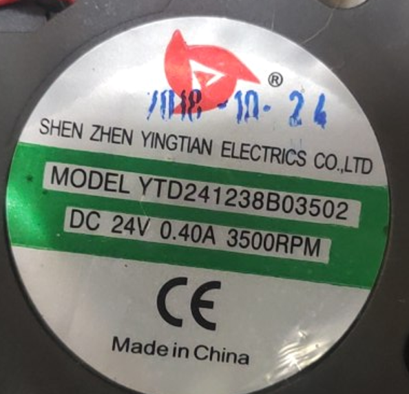 全新应天YTD241238B03502 24V 0.40A 12CM厘米变频器散热风扇