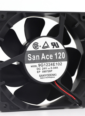 三洋 9G1224E107/E102/E115/E101/E1D01/D07/D08 DC24V 0.34A风扇