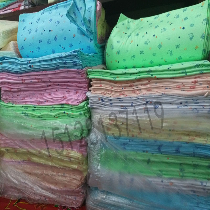 针织布有弹力双层筒状纯棉尿布秋衣秋裤布汗布抱被面料弹性棉布