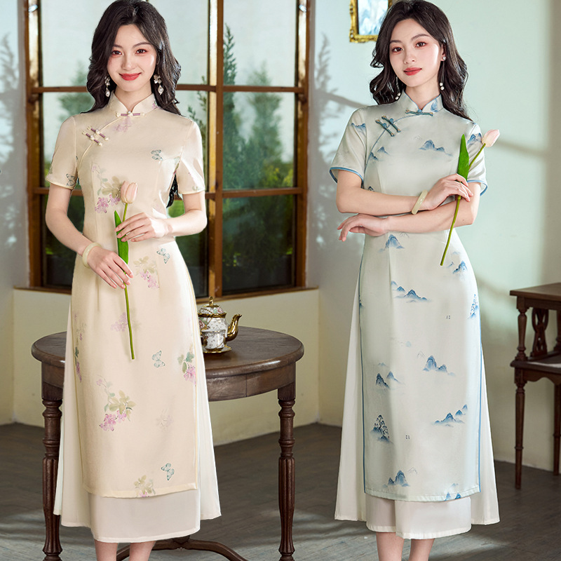 蔓楼兰官方逸红颜独特漂亮古棠精裁国际大牌旗袍先生崔万志旗舰店