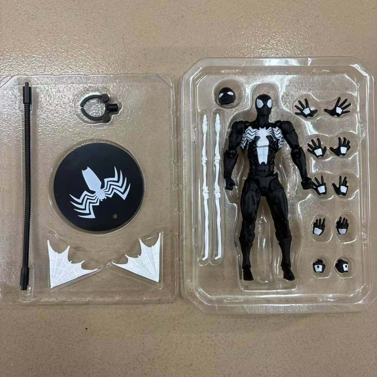 二厂MESSTOYS黑色邻居共生体蜘蛛侠黑色毒液战衣关节可动手办模型