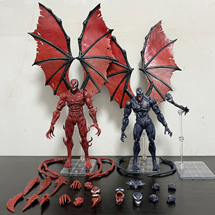 漫威毒液2024新电影版共生体蜘蛛侠屠杀可动人偶手办模型玩具摆件