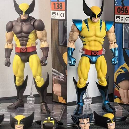 mafex096漫画版138#棕色金刚狼CT厂罗根经典战衣漫威可动手办模型