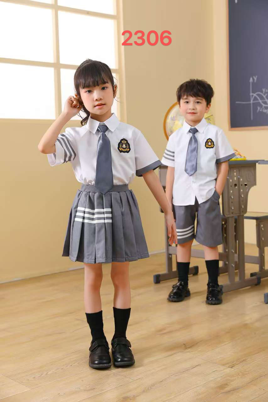 XMKT春夏新款幼儿园园服班服短袖短裤套装男生女生同款运动休闲装