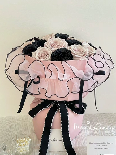 Манса розовый балет маленький ароматный ветер Букет упаковочный материал