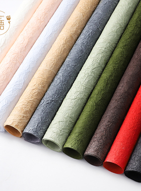 手工花艺皱纹纸 石纹肌理褶皱包装纸 轻奢艺术纸创意鲜花包花纸