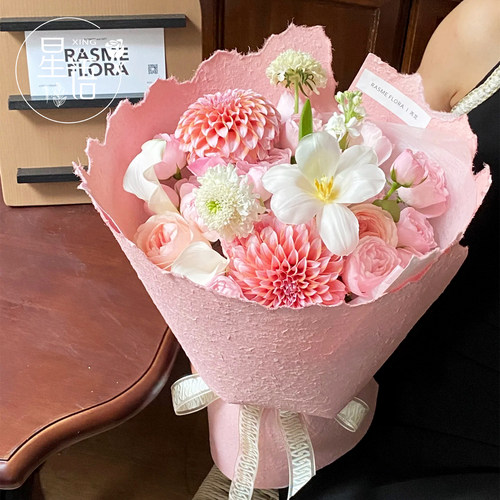 双色手撕东巴纸鲜花包装纸