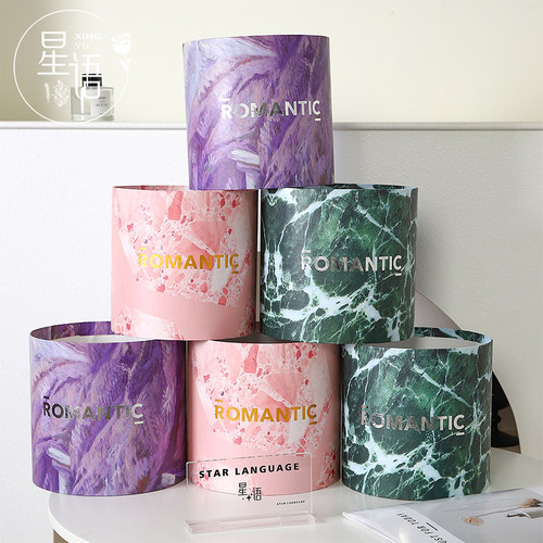 野兽派烫金花束抱抱桶花艺diy