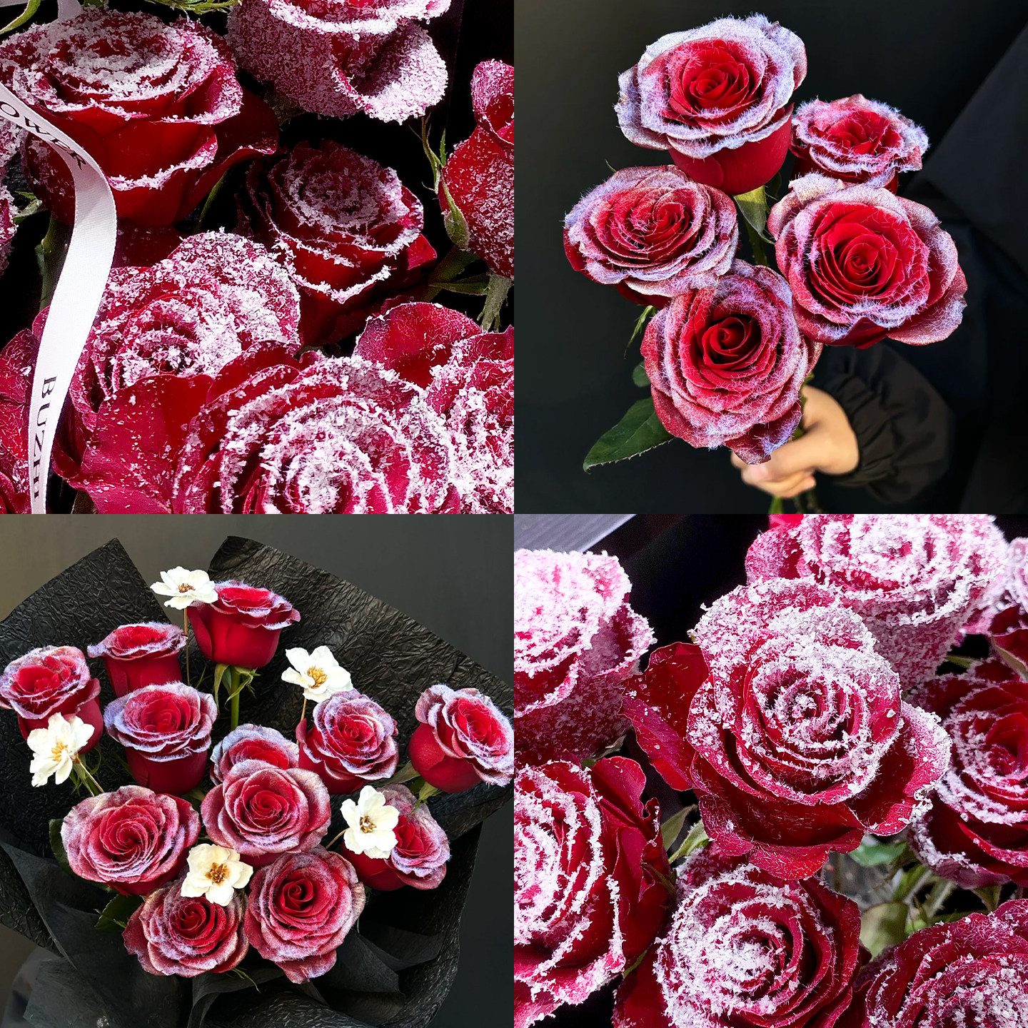 圣诞节仿真雪花冰沙白色毛绒粉