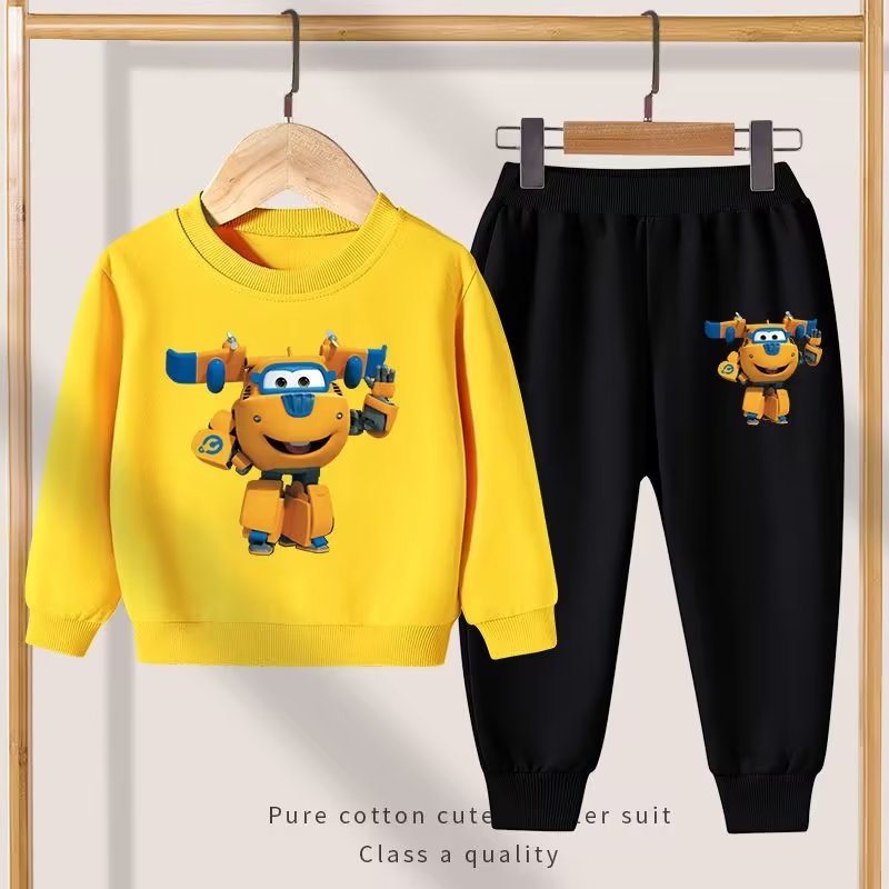 男童外套春秋款2023新款儿童秋装男大童秋季套装男孩运动卫衣