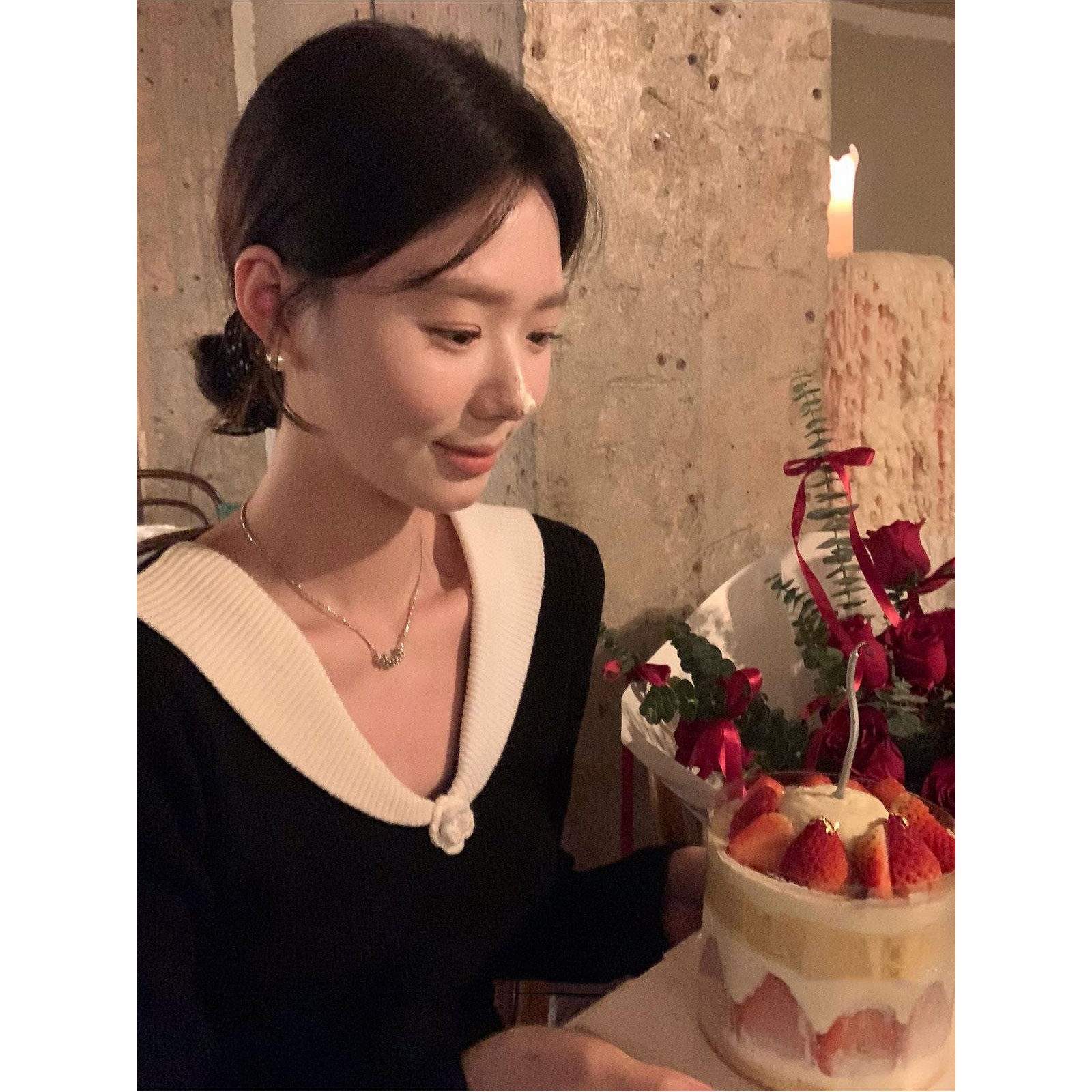 DH OFFICIAL 大花午夜山茶花港式优雅学院赫本风连衣裙法式OL长裙