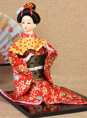 艺妓人偶日本厘米摆件