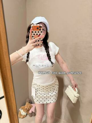 2026十三行夏季新款时尚百搭圆领字母印花短袖T恤女
