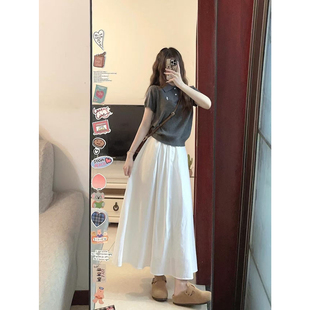 盐系穿搭小个子活泼减龄套装 夏装 复古衬衫 洋气法式 搭配一整套时尚