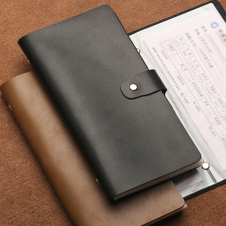 定期存单收纳本票据银行存单夹2025年新款真软皮存折卡一体包