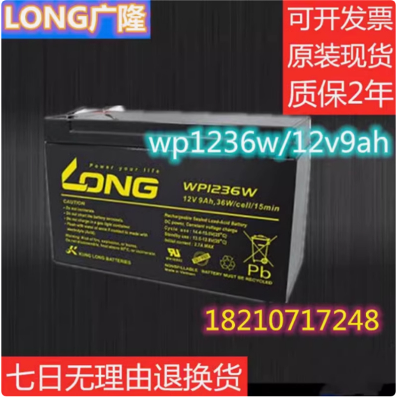 广隆蓄电池12V9AH医疗精密仪器