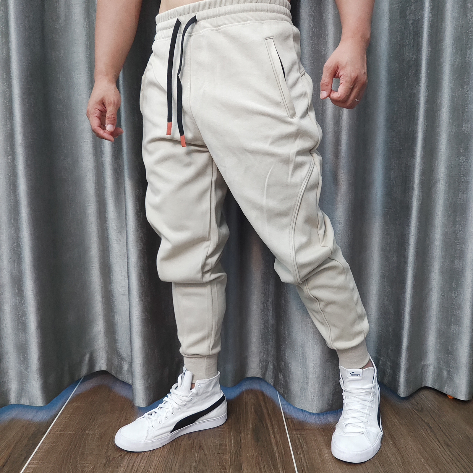 秋季休闲运动裤宽松束脚裤