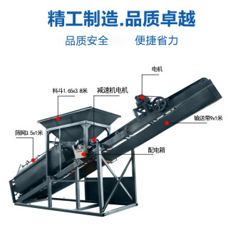 大小型筛沙机新型折叠滚筒筛选机30型50型振动筛砂机筛土分离机