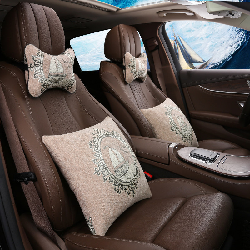 新款汽车头枕抱枕四件套宝马3系5系X1M3M4M5M6头枕护颈枕一对套装|ruв категории домашний ткань, подушка/подушка - от Buy2taobao.com для оказания профессиональной услуги покупки агента Taobao