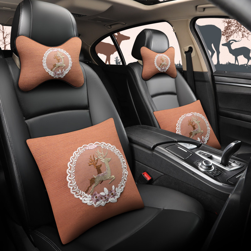 汽车头枕抱枕颈枕腰靠枕4四件套现代ix35新款名图ix25悦纳i30领动在类目 居家布艺, 靠垫/抱枕中 - 来自Buy2taobao.com提供专业的淘宝代购服务