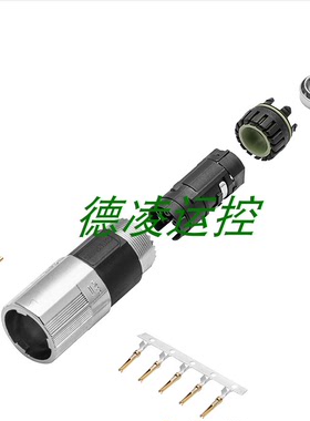 原装西门子S210连接伺服电机混合M17 10芯连接器6FX2003-0LU54