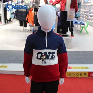 乔丹儿童专柜正品26春男小童半拉链时尚潮酷套头衫TDAWDC261102