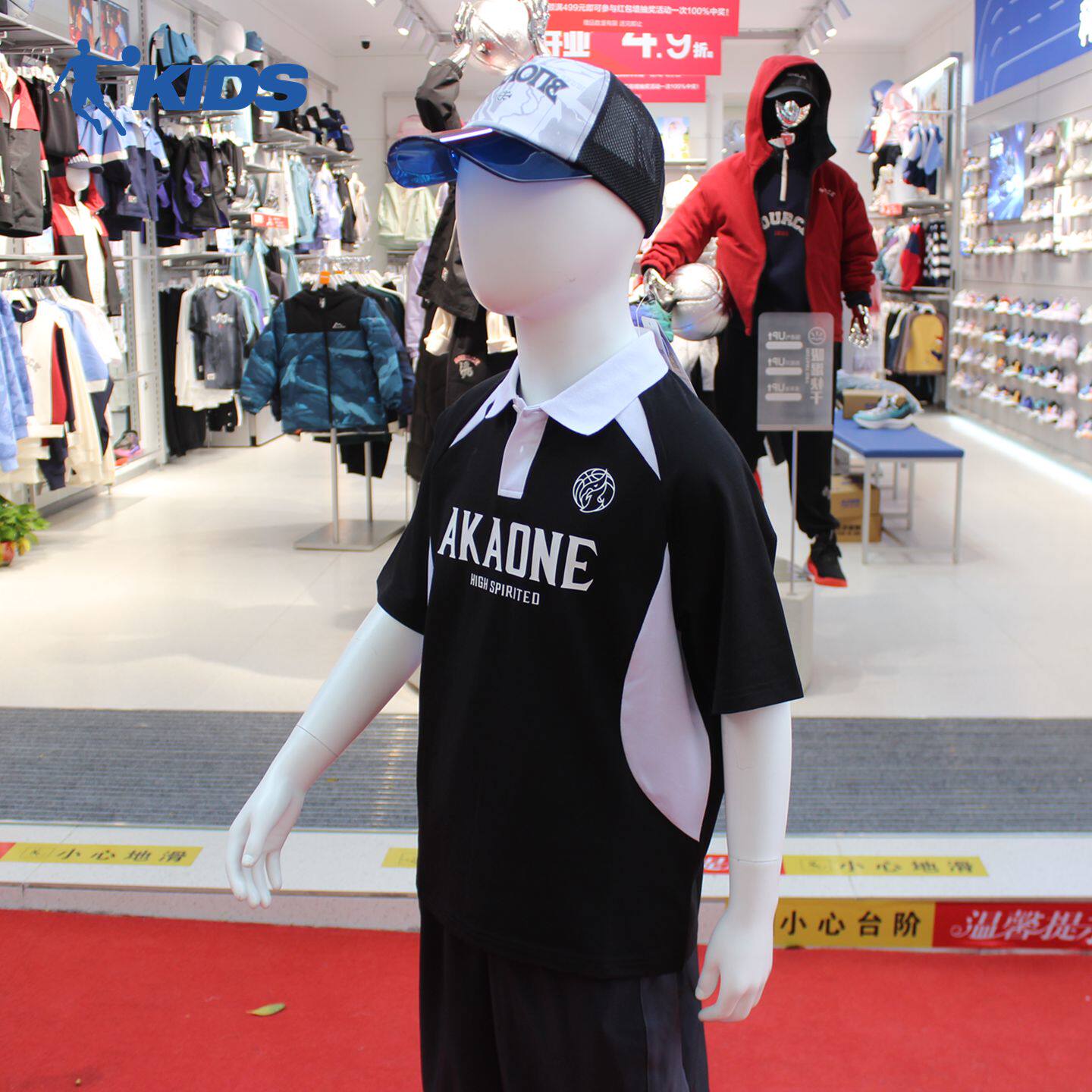 乔丹儿童2026夏季新款男大童短袖T恤衫拼色POLO翻领TDAHSA262148