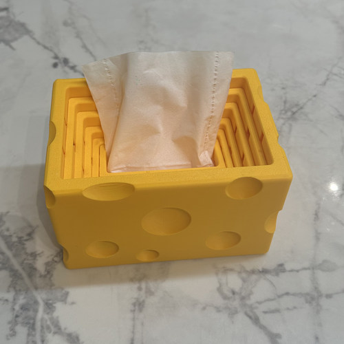 3D打印奶酪芝士抽纸盒