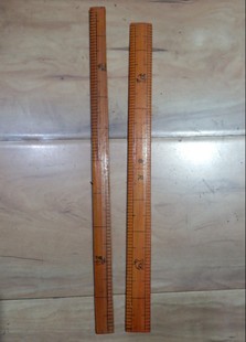 35cm老尺竹尺子六七十年代手工织帽量具尺十寸非市尺