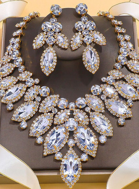 人造水晶玻璃合金水波链项链套链